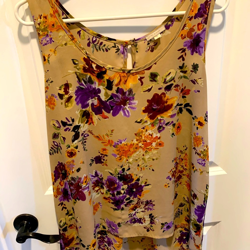 pleone high low blouse